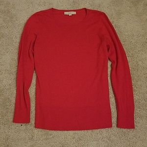 Red Sweater with Side Buttons